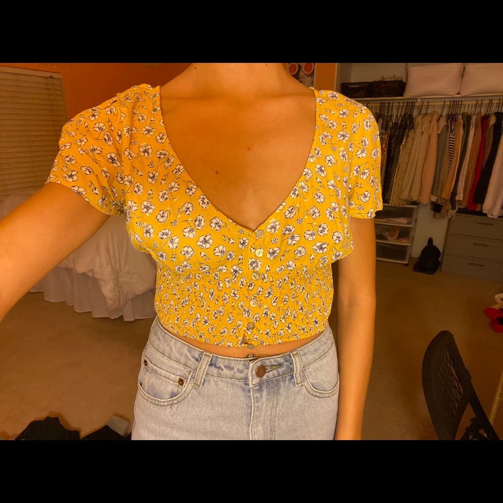 floral crop top